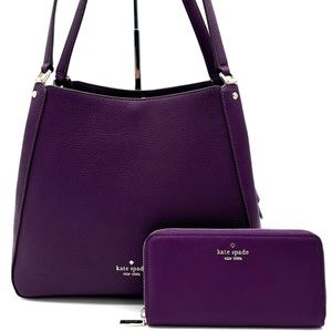 Kate Spade Leila Medium Triple Compartment Shoulder Bag & LG Continental Wallet